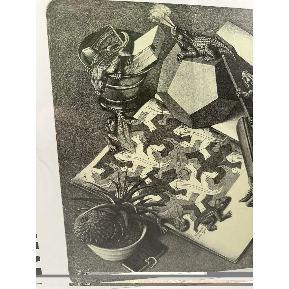 MC ESCHER Rettili  Reptiles 1,000 Piece Jigsaw Puzzle Selegiochi Milano Italy